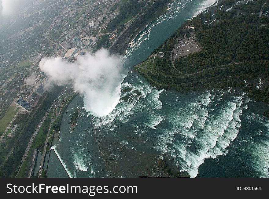 Niagara falls from the sky