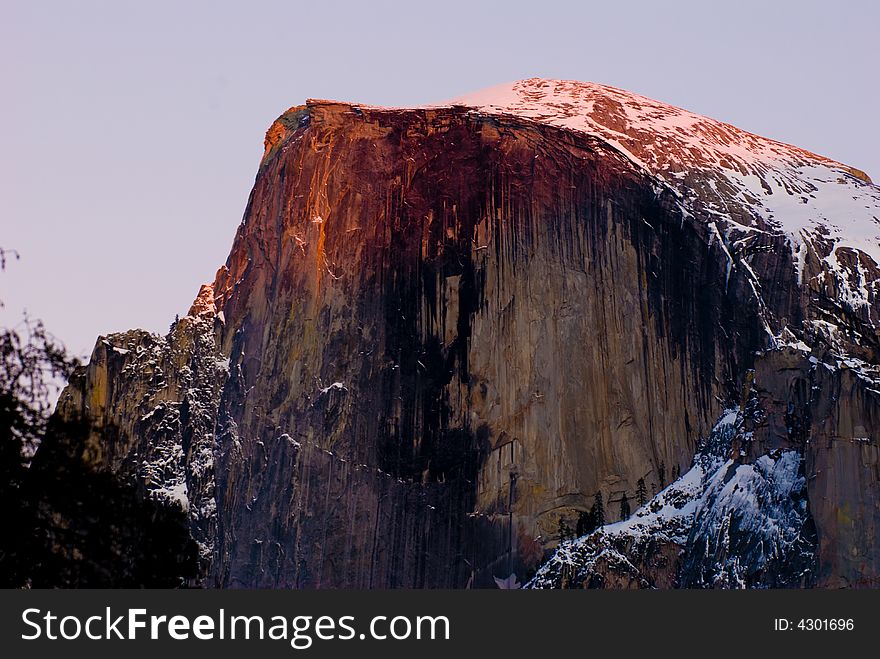 Half Dome During Sunset, Yosemite National Park