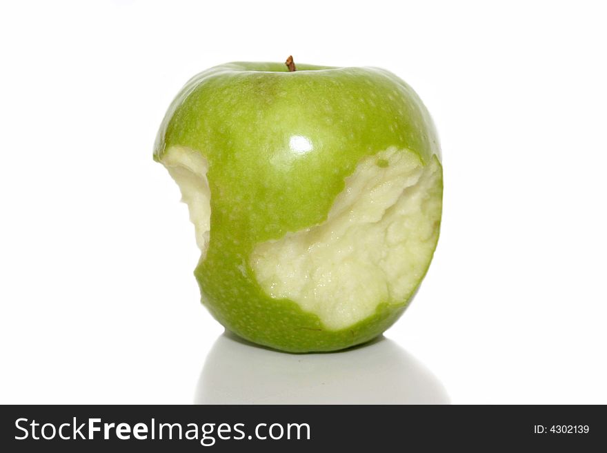 Image of a half bitten apple