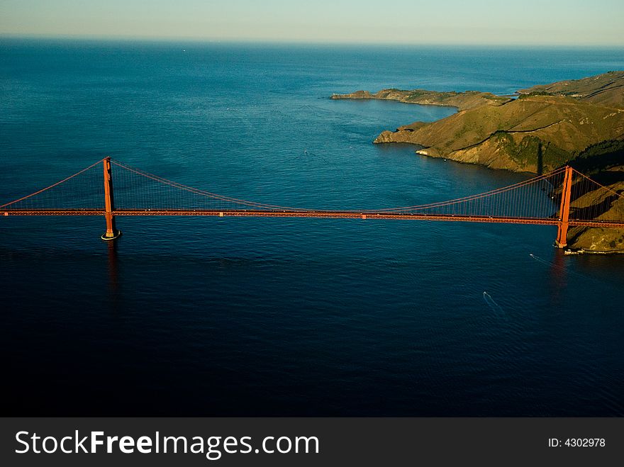 Golden Gate Bridge From The Air