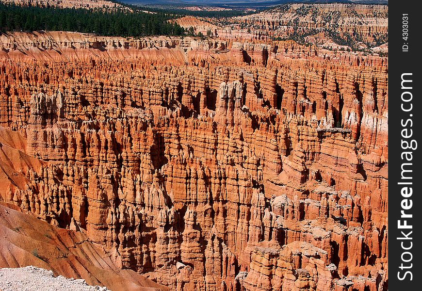 Formations in Bryce canyon national park, Utah.