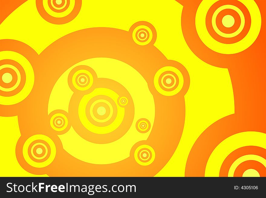 Vector illustration of abstract rings