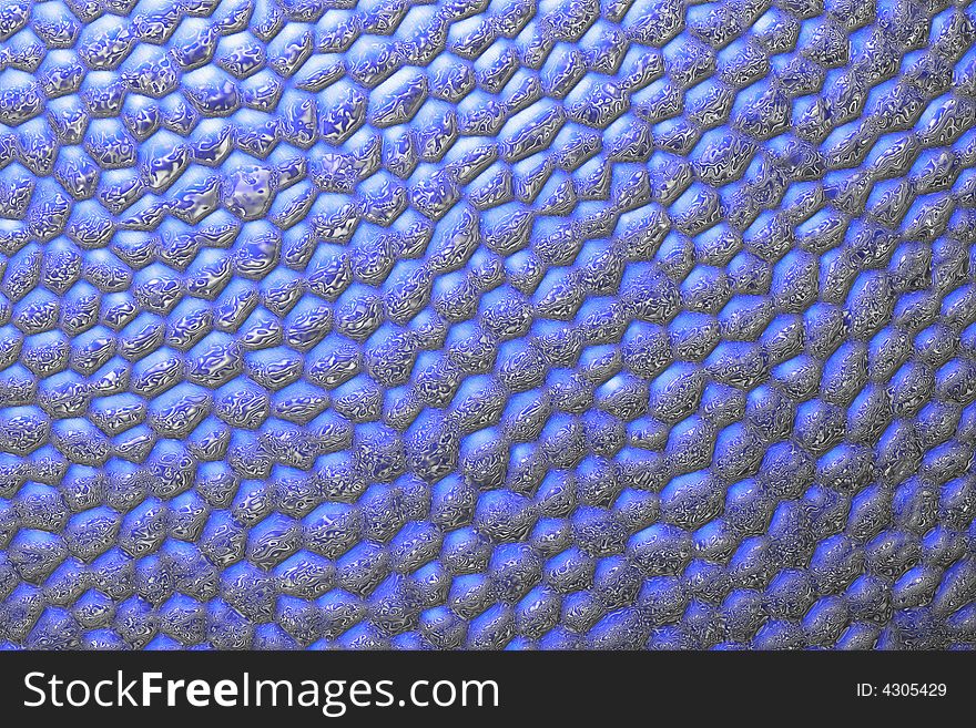 Abstract blue honeycomb style background
