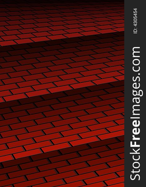 Vector illustration of abstract brick background