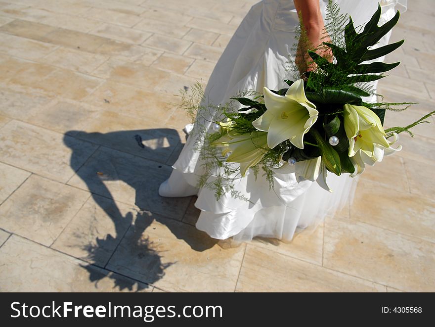 Wedding  Bouquet With Shadows