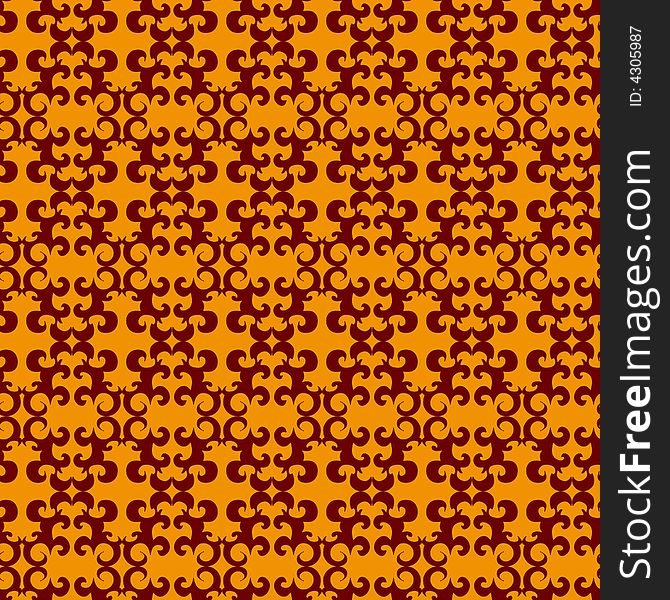 Seamless Orange Pattern