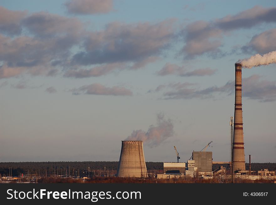 Kiev,Ukraine. City power plant