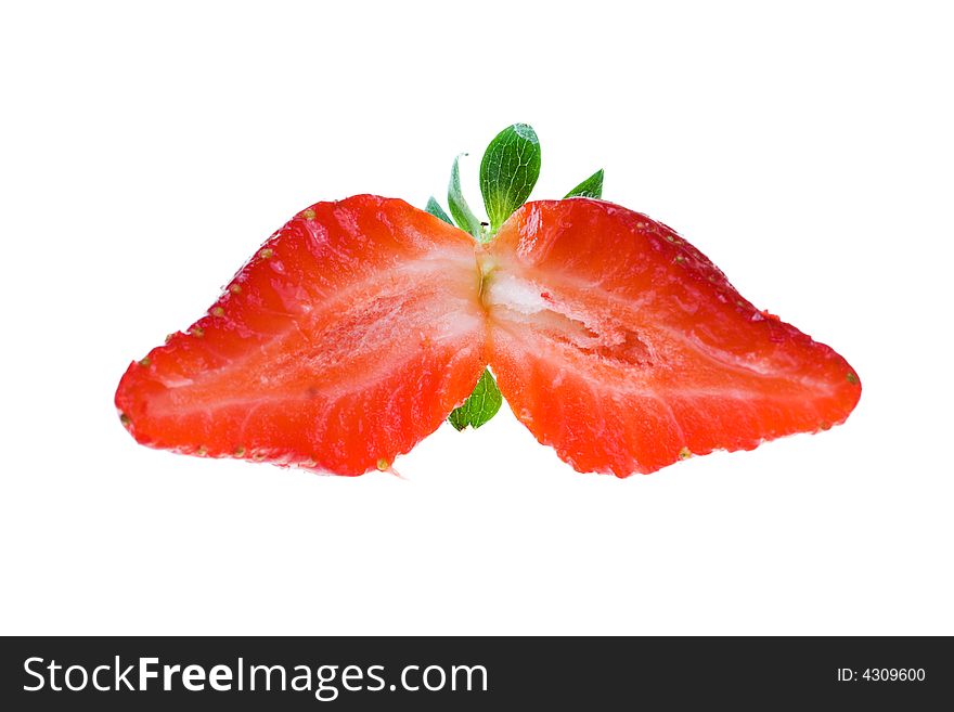 Strawberry On A White Background