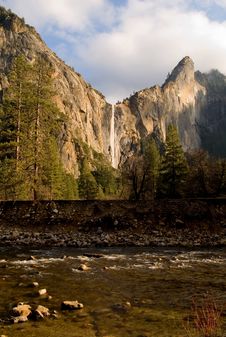 Bridal Veils Fall, Yosemite National Park Stock Photography Bridal Veils Fall, Yosemite National Park Stock Photography