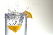 Lemon Drops In Water. Stock Images Lemon Drops In Water. Stock Images