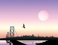 Sunset Over City Royalty Free Stock Photo Sunset Over City Royalty Free Stock Photo