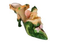 Shoe-Flowers (miniatures) Series Royalty Free Stock Photos
