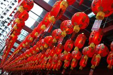Streets - Chinese Lanterns Royalty Free Stock Photos Streets - Chinese Lanterns Royalty Free Stock Photos