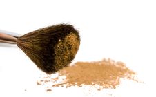 Brush And Powder Royalty Free Stock Photos Brush And Powder Royalty Free Stock Photos