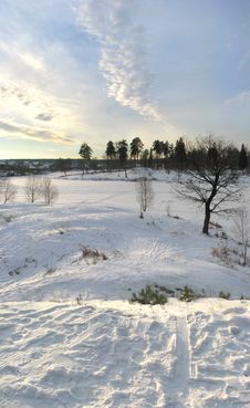 Snowy Slope Royalty Free Stock Images Snowy Slope Royalty Free Stock Images