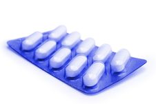 Pills Blister (clipping Path) Royalty Free Stock Image