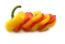 Red And Yellow Pepper Royalty Free Stock Photography Red And Yellow Pepper Royalty Free Stock Photography