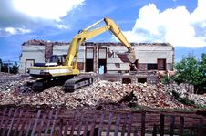 Demolition Of Old Building Stock Image Demolition Of Old Building Stock Image