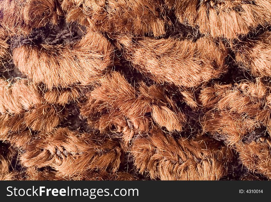 Brown fabric large-scale texture (macro)