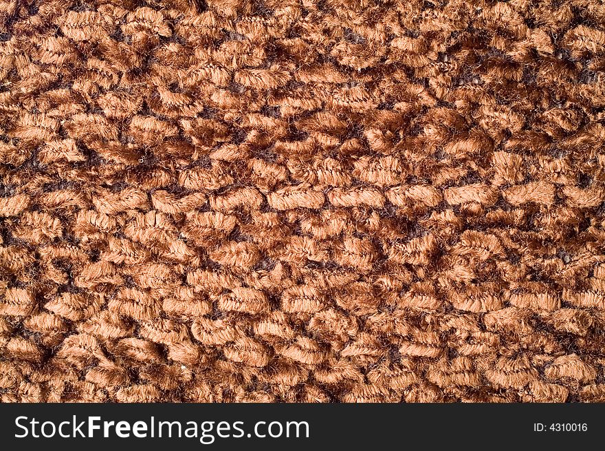 The texture of brown fabric