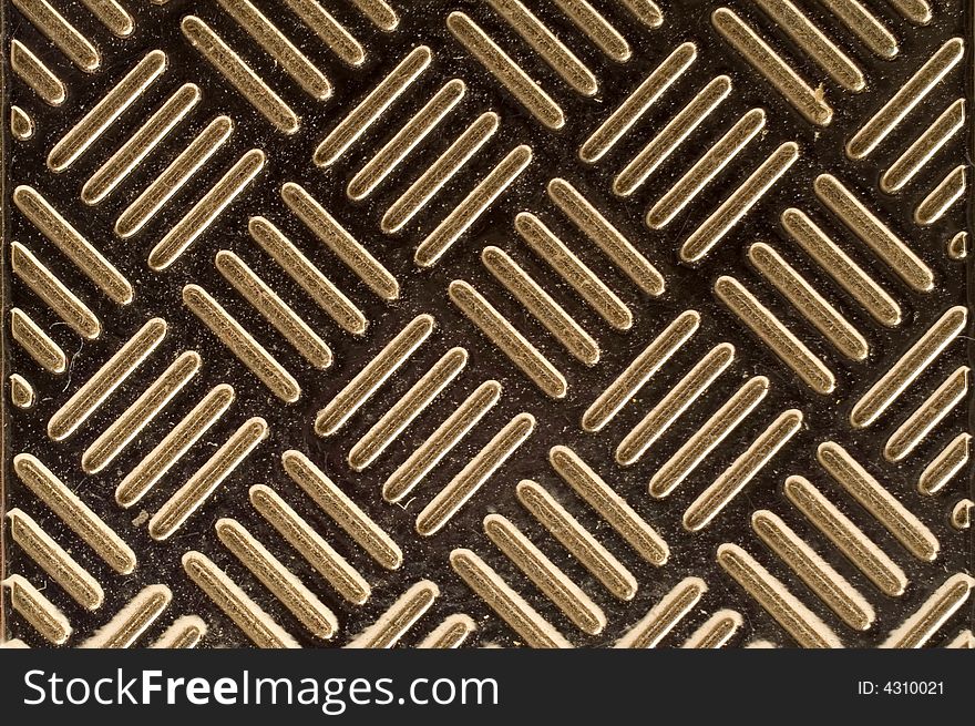 Diagonal stripes on metal, texture