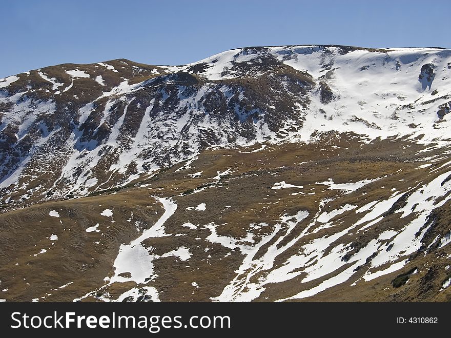 Snow covered and rugged - Rocky Mountain National Park, Colorado. Snow covered and rugged - Rocky Mountain National Park, Colorado.