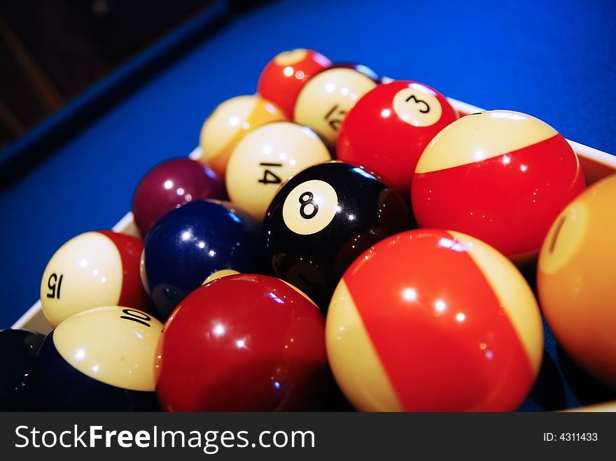 Eight Ball, Pool Balls.