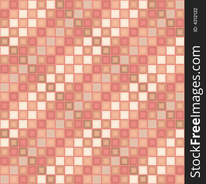 Motley 3d tiles. Seamless vector pattern. Motley 3d tiles. Seamless vector pattern