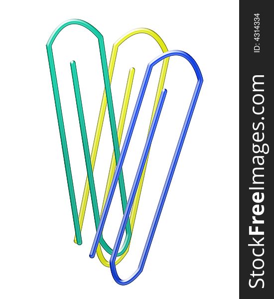 An image of some paperclips. An image of some paperclips.