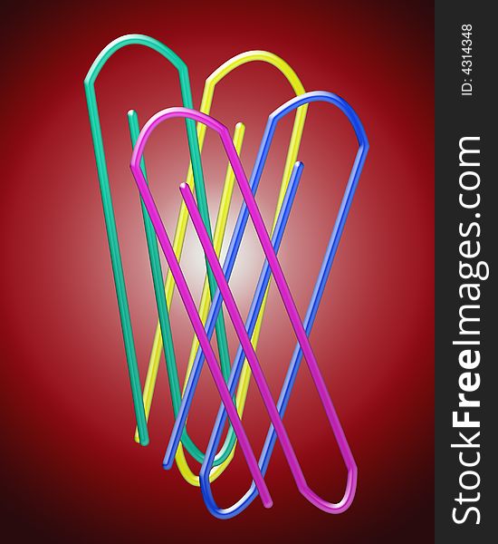 An image of some paperclips. An image of some paperclips.