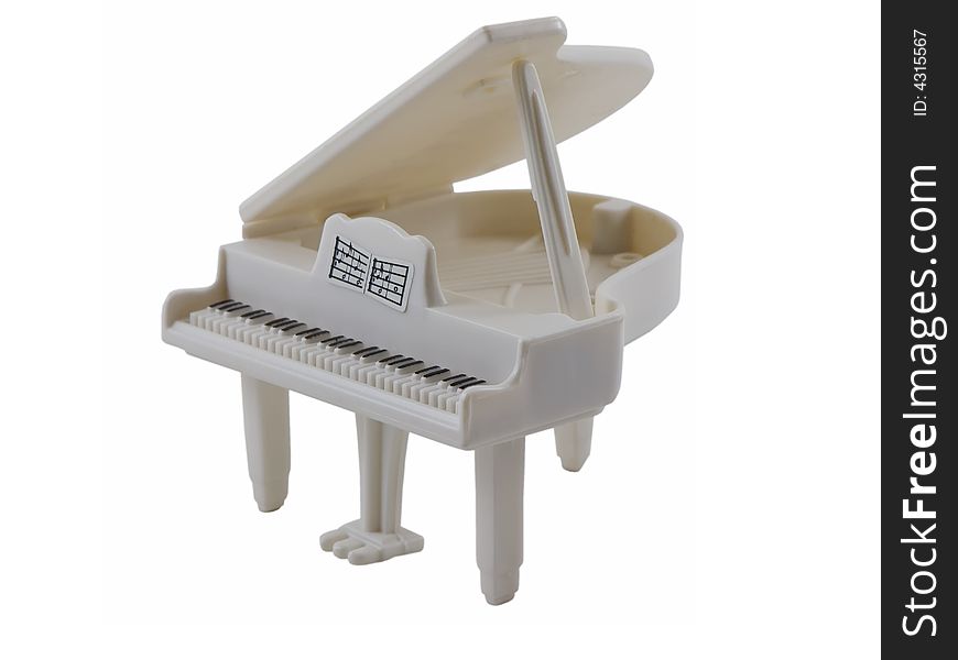 Grand piano isolated on a white background
