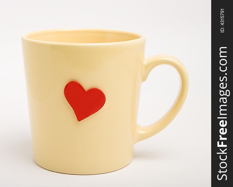 Cup with heart-shape