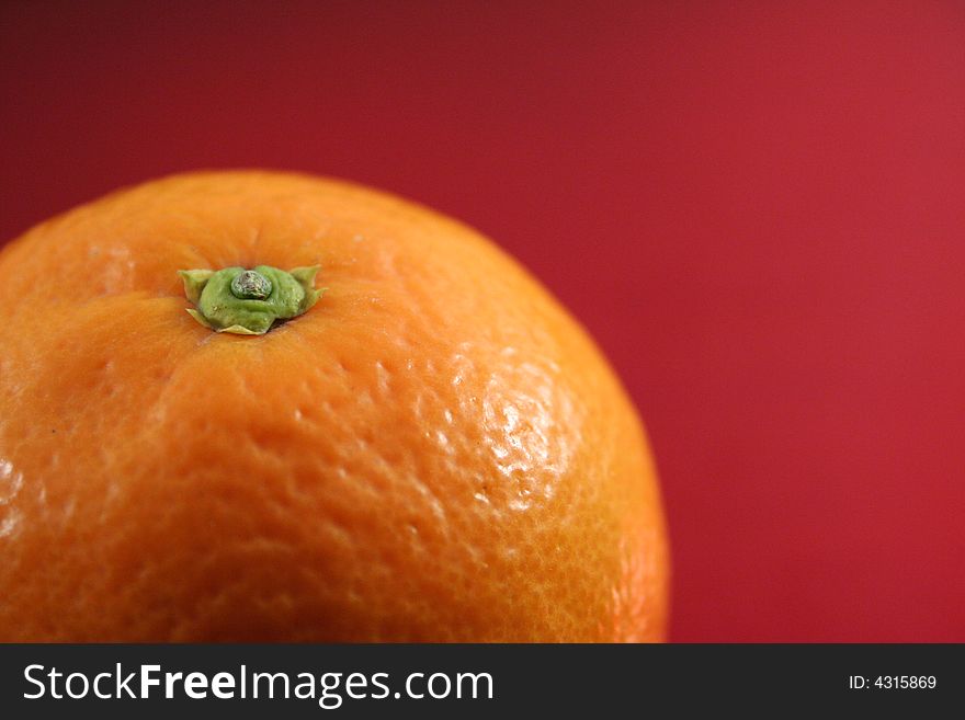 A detail of an orange
