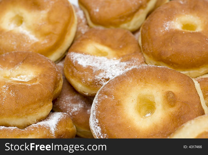 Fresh tasty doughnuts straight out the oven