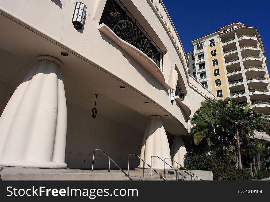 Modern art deco architecture in south florida