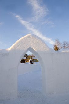 Ice Sculpture Stock Photo