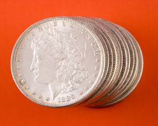 Morgan Silver Dollars Stock Images Morgan Silver Dollars Stock Images