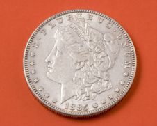Morgan Silver Dollar Stock Photos