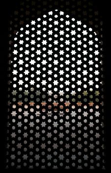 Pattern Window At Humayun Tomb, Delhi Stock Photos