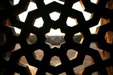 Pattern Window At Humayun Tomb, Delhi Royalty Free Stock Image