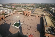 View From Minaret Tower AtJama Masjid Royalty Free Stock Photo View From Minaret Tower AtJama Masjid Royalty Free Stock Photo