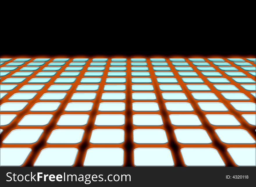 Computer illustration of a horizon line grid that is setup as a design element with effects added to it. Computer illustration of a horizon line grid that is setup as a design element with effects added to it.