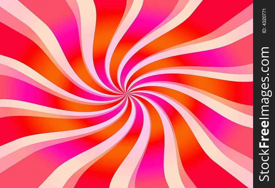 An hot background made of colors and shapes