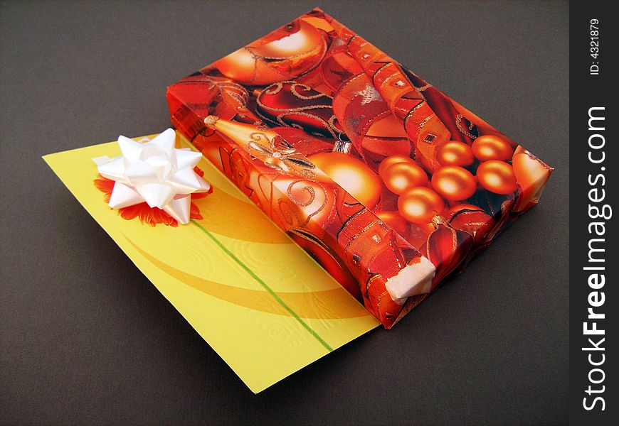 Present Box, Card And Bow