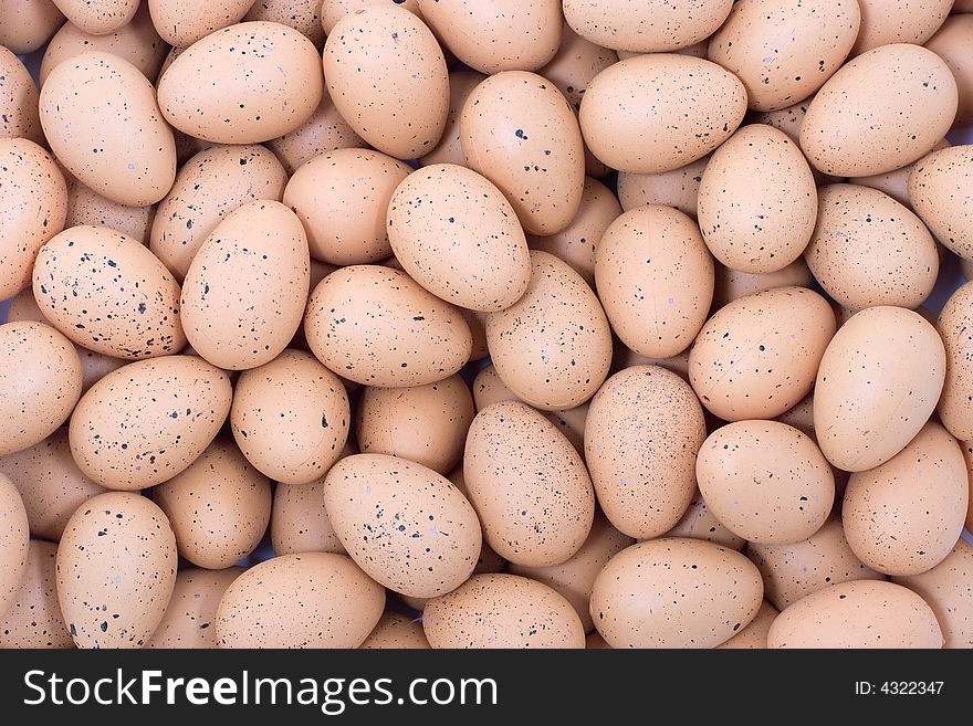 Easter eggs with spots background. Easter eggs with spots background