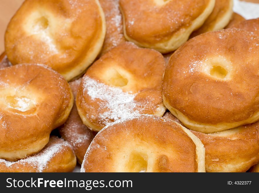 Fresh tasty doughnuts straight out the oven