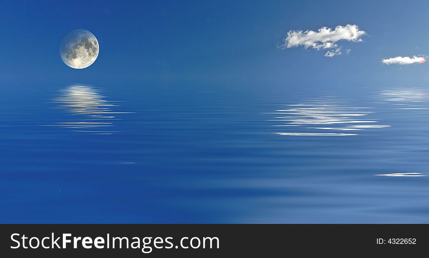Moon reflection