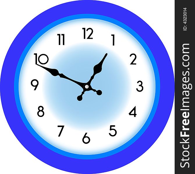 Clock isolated over white background.vector illustration