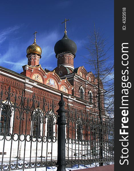 Old Moscow church in Tushino