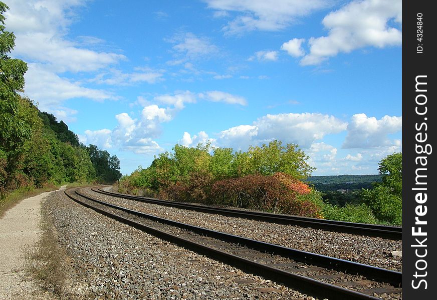 THis is the photo of Canadian railroad